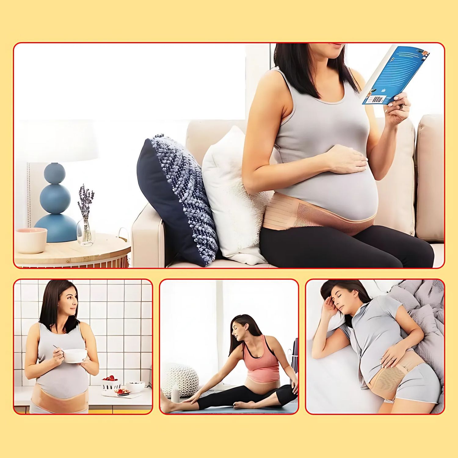 Faja Preparto Cinturon Ajustable Soporte Maternal Embarazo image number 3.0
