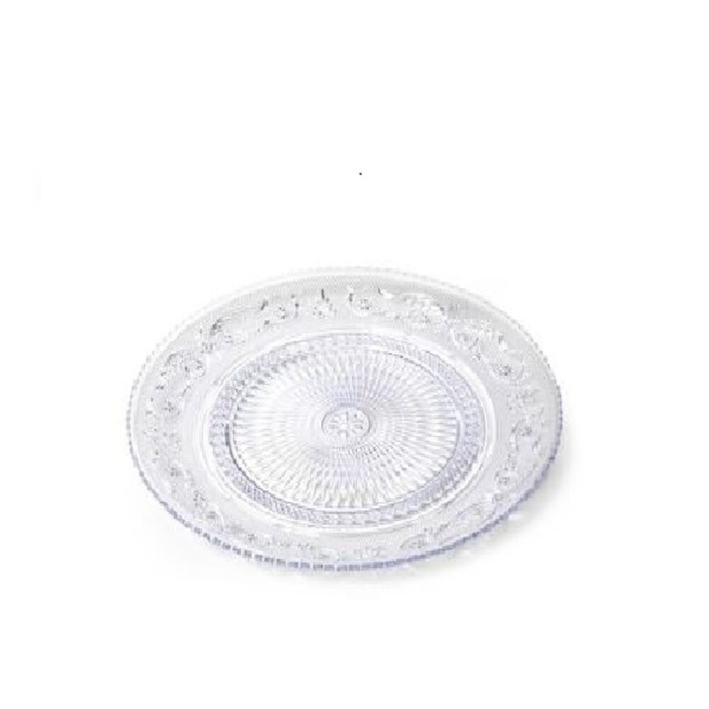 Set 4 Plato Redondo Crystal 15 Cm Transparente image number 1.0