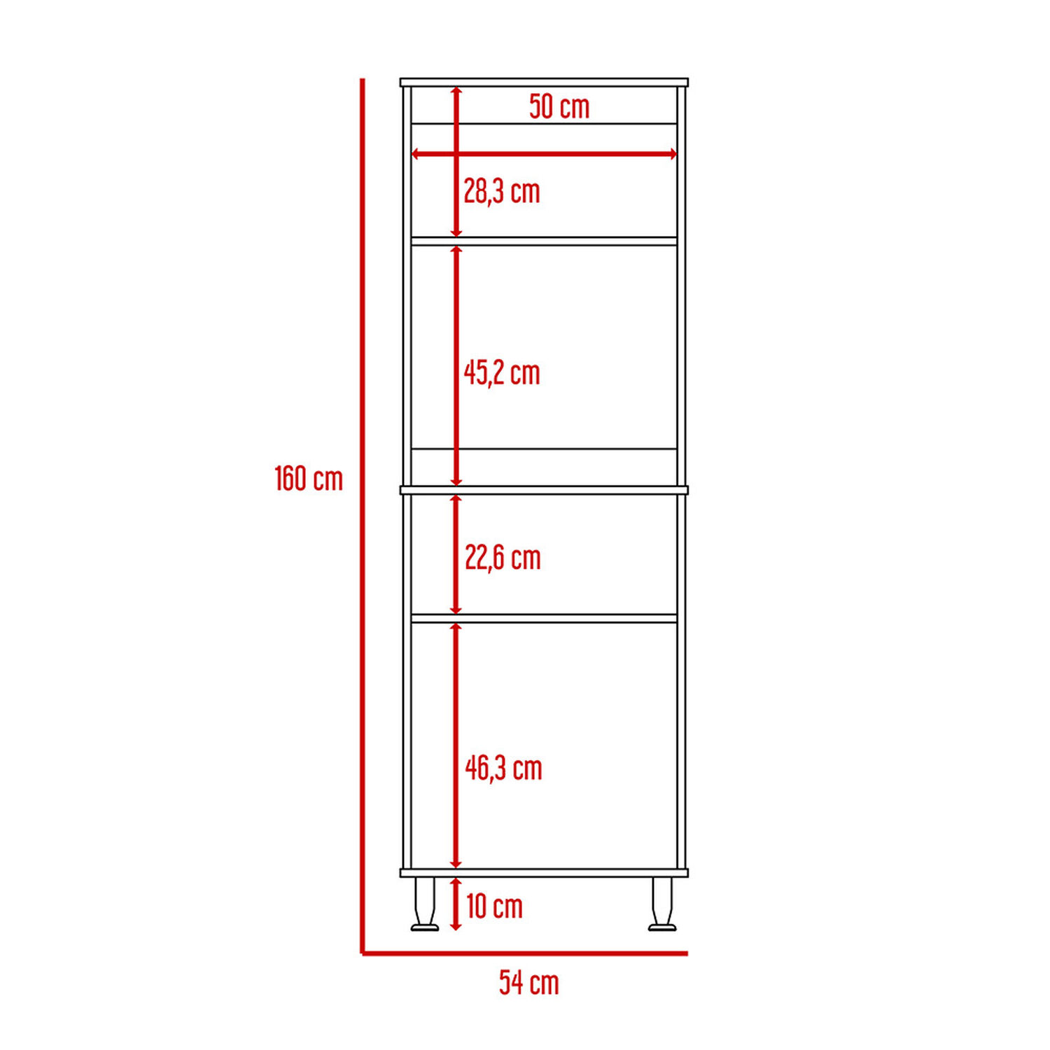 Mueble De Cocina Casa Ideal Fenix / 4 Puertas image number 4.0