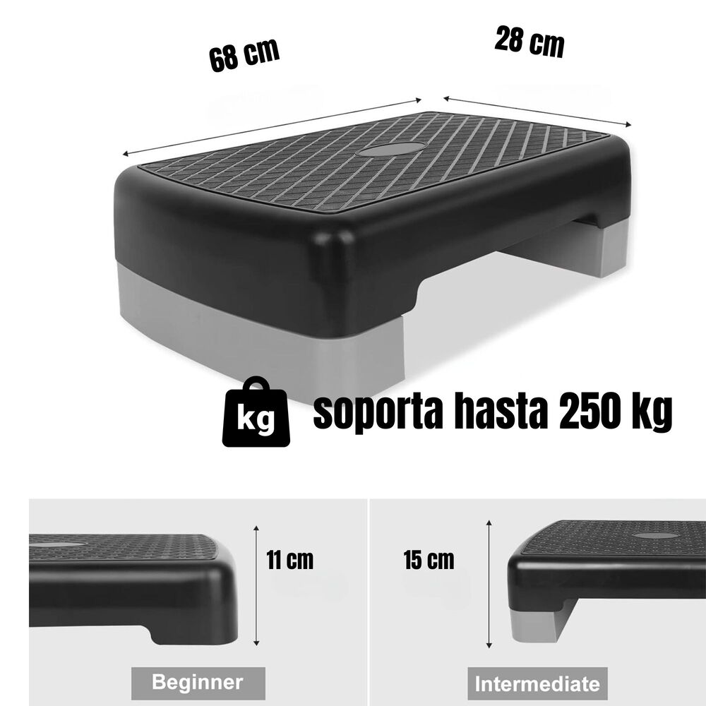 Step Aer&oacute;bico 2 Niveles Antideslizante Yep Sport image number 4.0