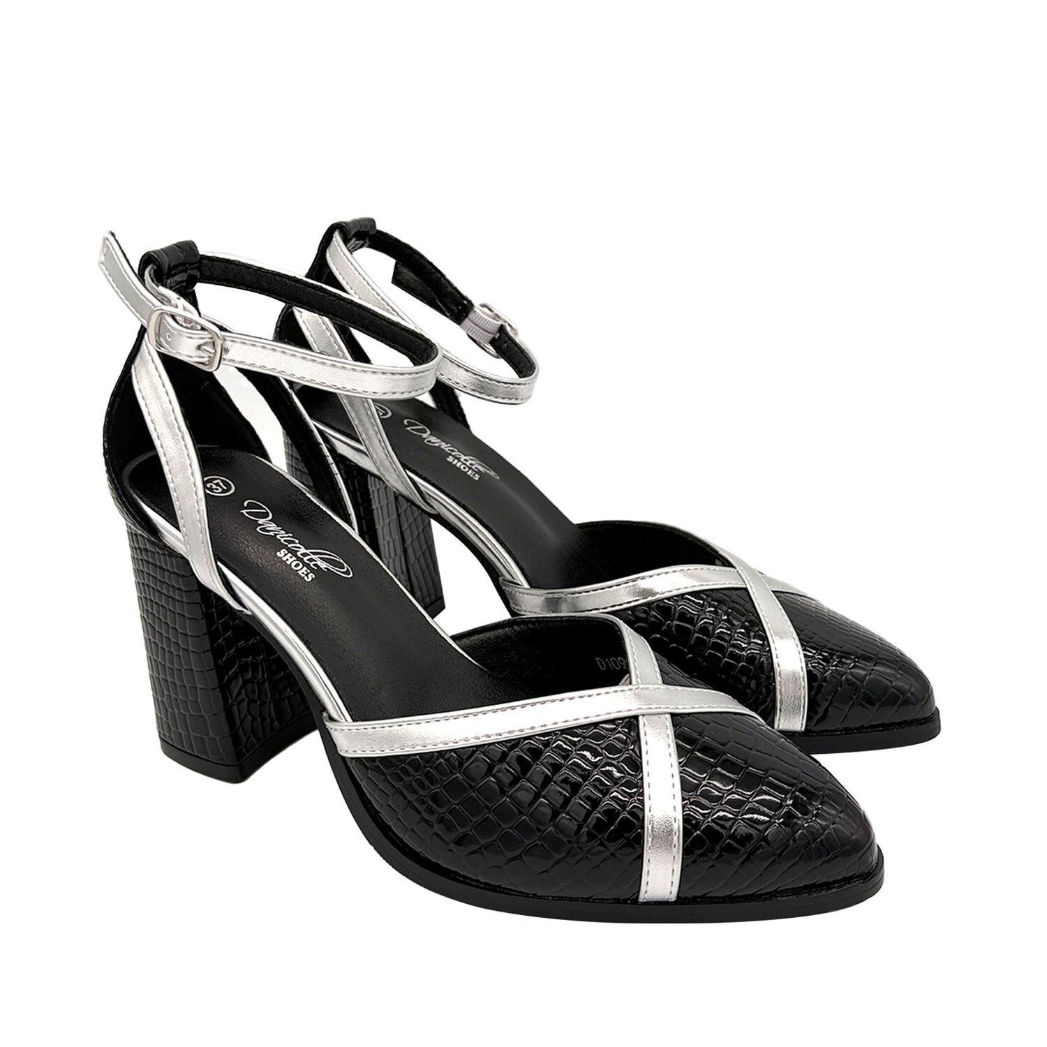 Zapato Para Mujer Atado Al Tobillo, Negro Danicolle image number 1.0
