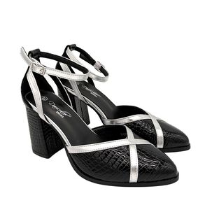 Zapato Para Mujer Atado Al Tobillo, Negro Danicolle