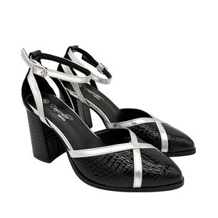Zapato Para Mujer Atado Al Tobillo, Negro Danicolle