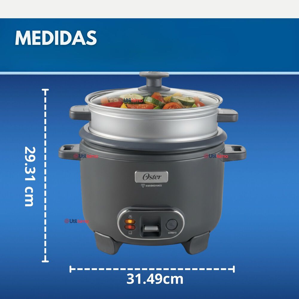Oster Arrocera 3en1,recubrimiento Antiadherente 1,8 L Oster Diamondforcen,ckstrc10dfske Version 2026 image number 3.0