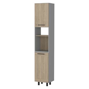 Mueble Despensa 2 Puertas Fm-004g Gris