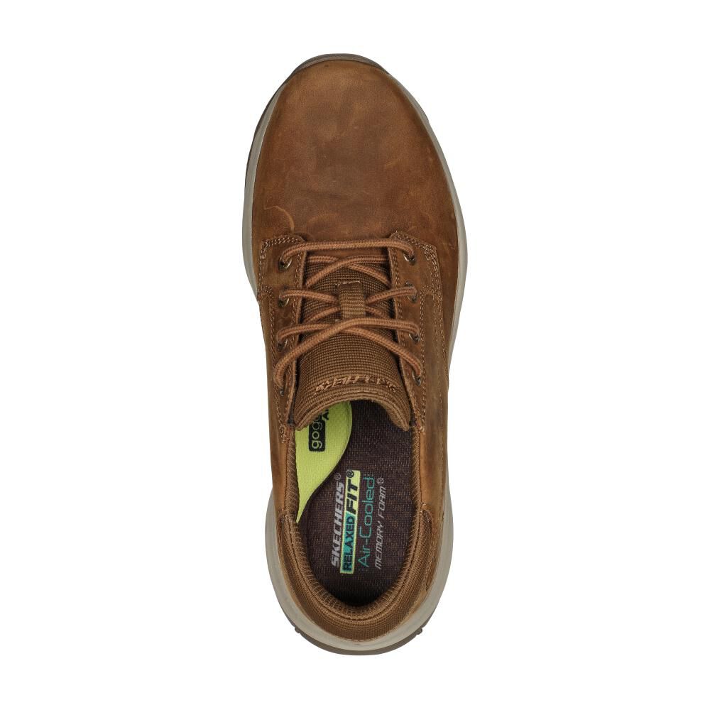 Zapato Casual Hombre Skechers Craster Café image number 3.0