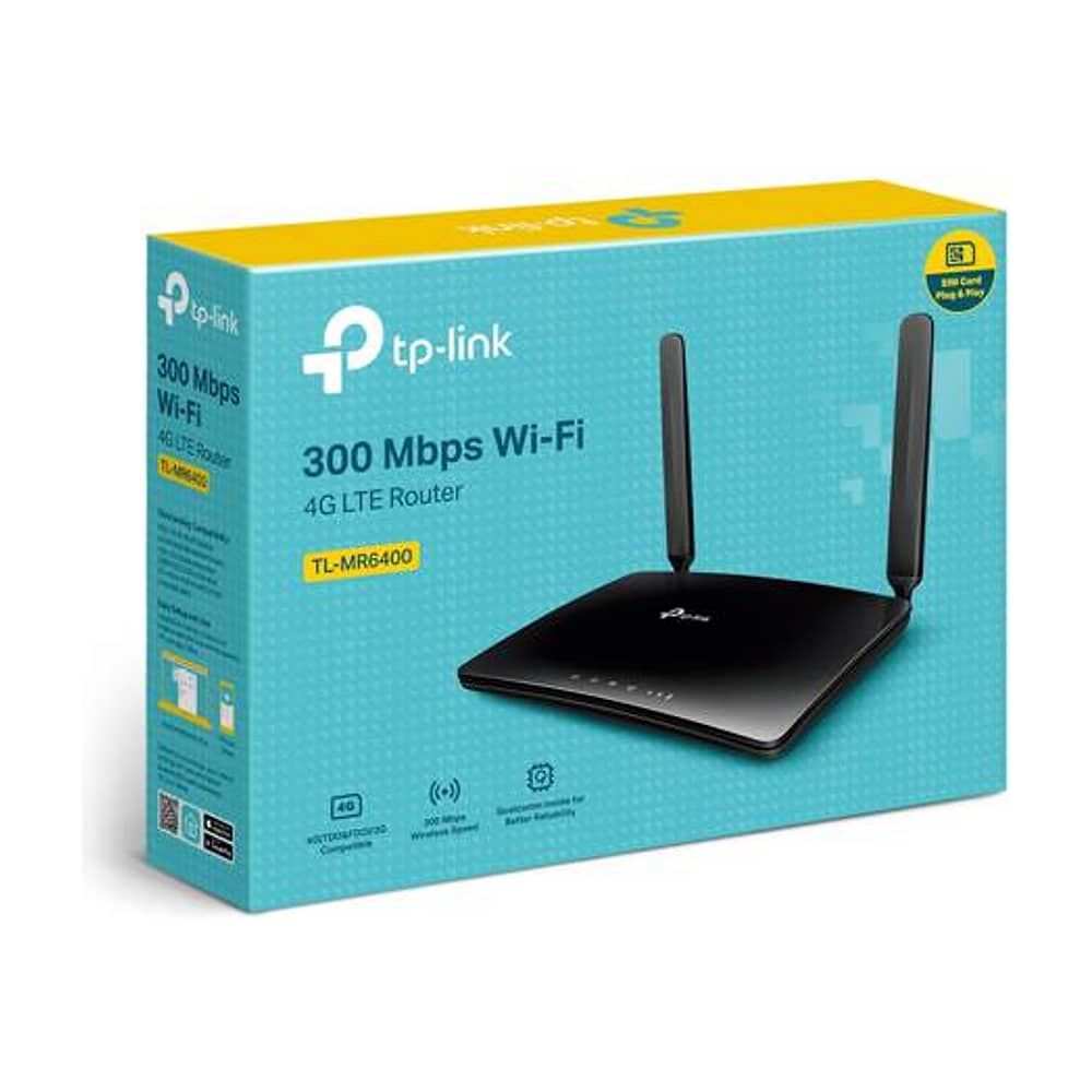 Router Tp-link Tl-mr6400 4g Lte (no Compatible Con Wom) Wi-fi N 300mbps - Sim, 4 Puertos Lan, Antenas Externas image number 3.0