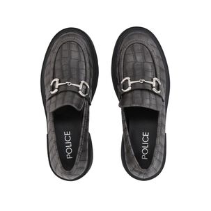 Mocas&iacute;n Mujer Negro/gris Gretha Police