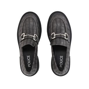 Mocas&iacute;n Mujer Negro/gris Gretha Police