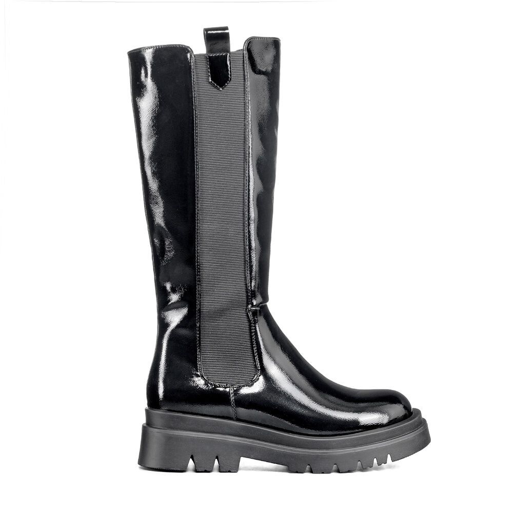 Botas Largas Mujer Eco Cuero Plataforma De Moda Weide Dh88 image number 0.0