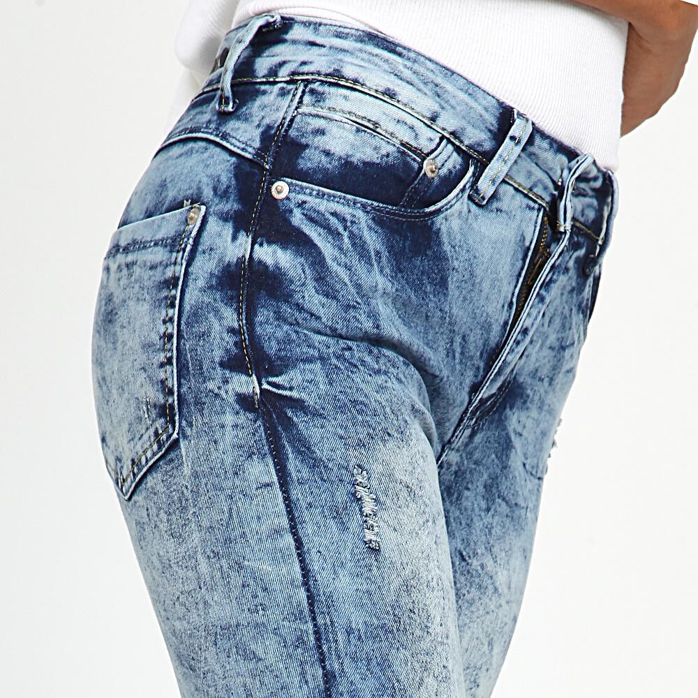 Jeans Mujer Tiro Alto Skinny Push up Rolly go image number 3.0