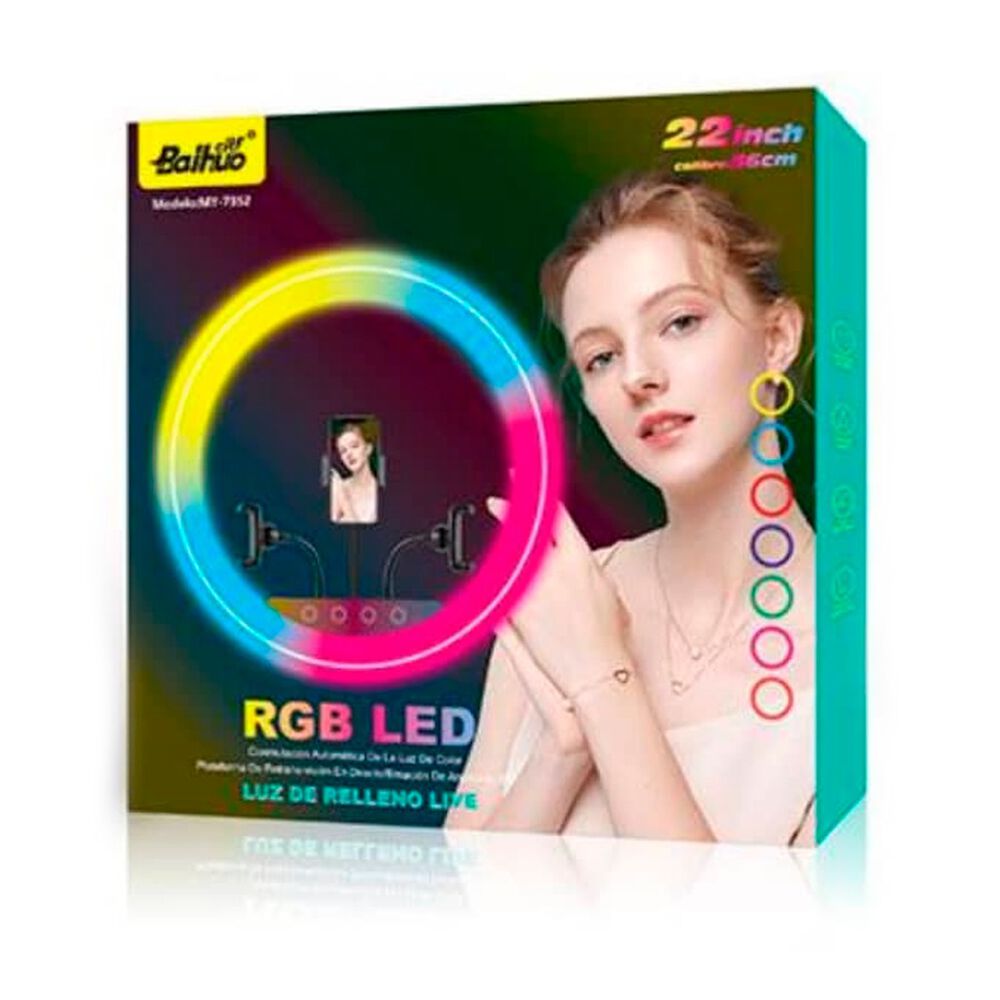 Aro Luz De Relleno Rgb Led Profesional 22 Pulgadas My-7352 image number 4.0