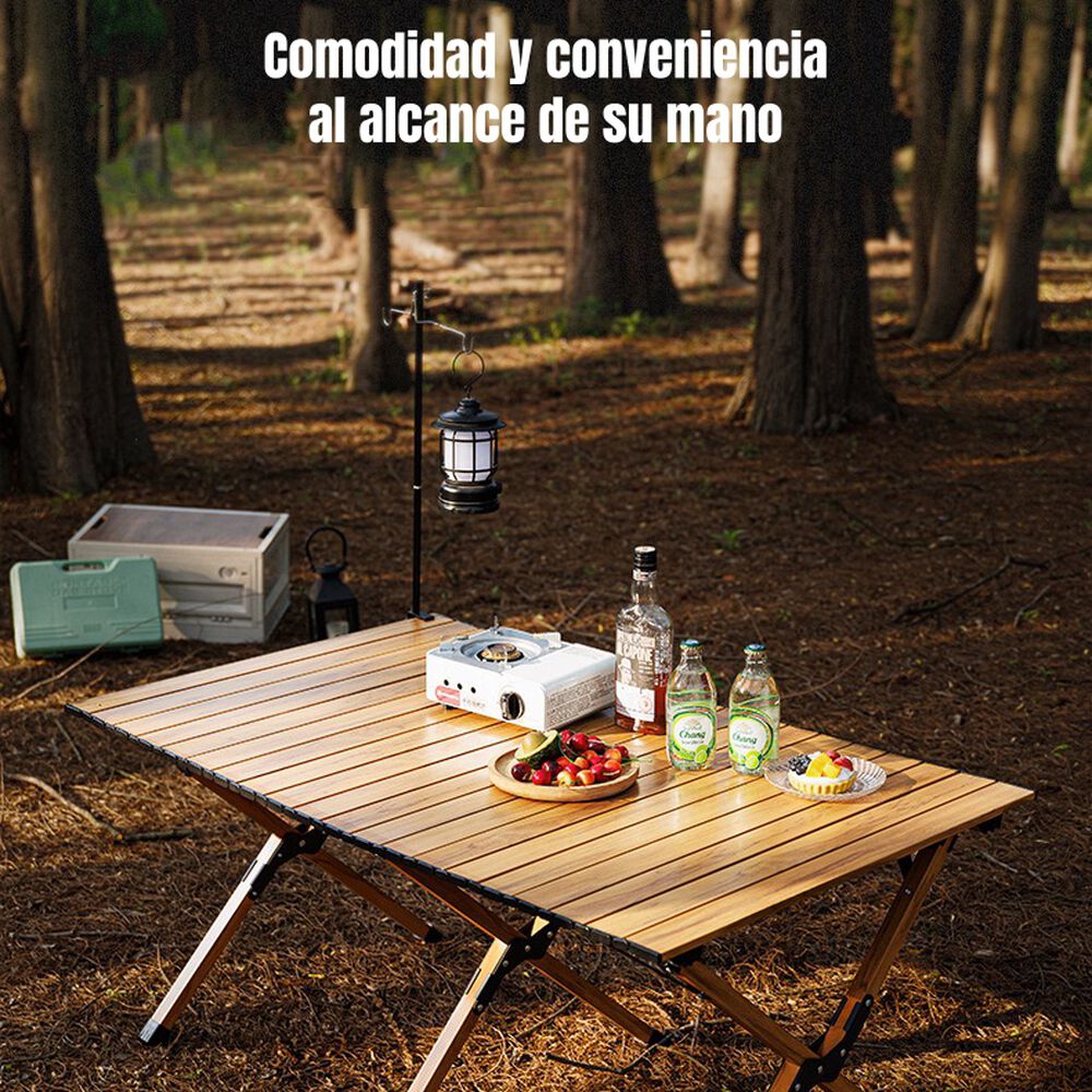 Mesa De Camping Plegable Impermeable 120x58cm Kemi image number 7.0