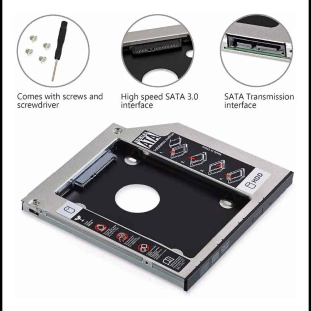 Caddy Adaptador 12.7mm Notebook Sata Hdd Ssd image number 0.0
