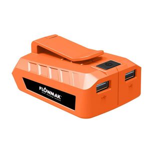 Adaptador De Bater&iacute;a 18v Con Puerto Usb Marca Flowmak