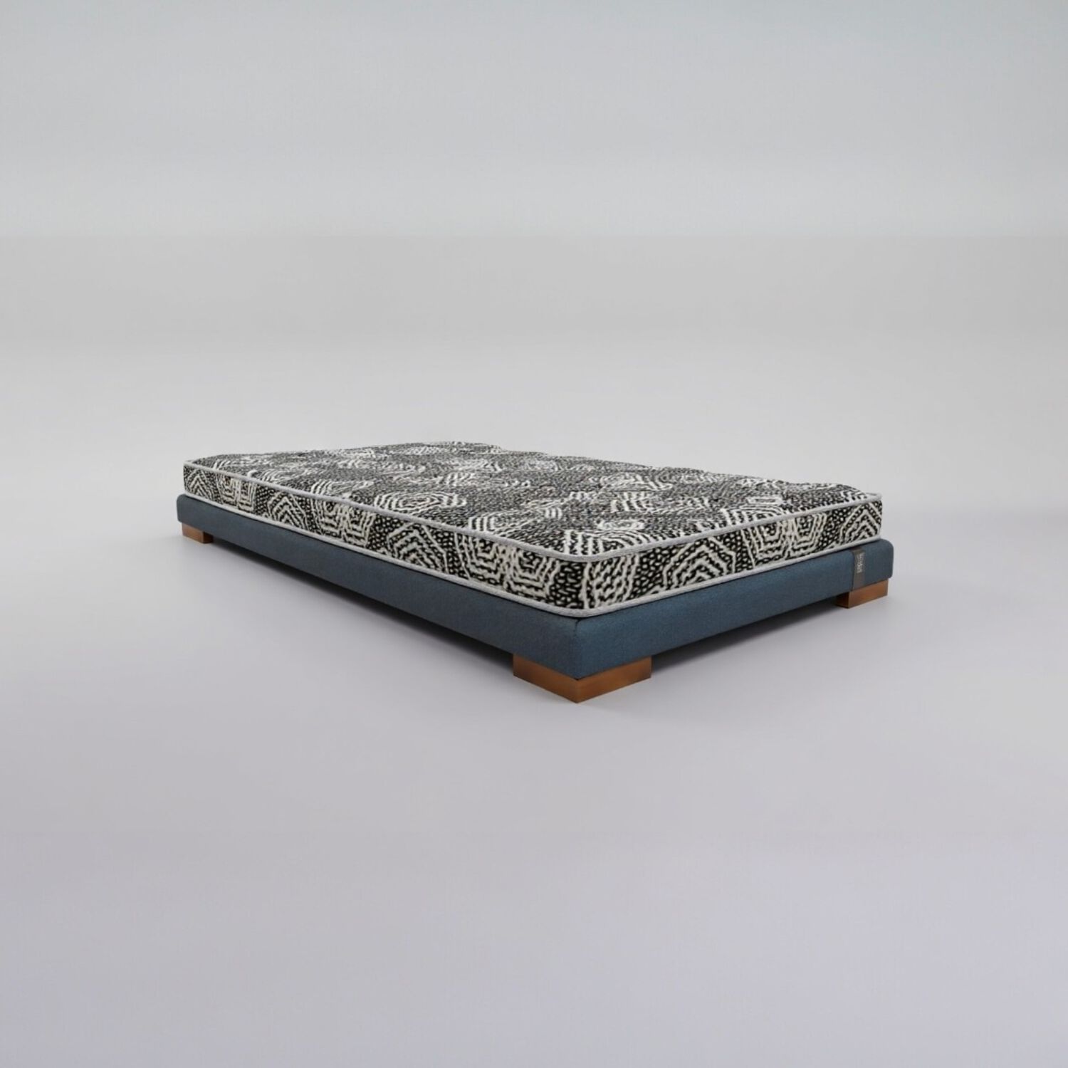Cama 1 Plaza Box 8 Cm L180 Cm+ Colchon Modelo Ideal / Con Patas De 4.5 Cm (gris) image number 1.0
