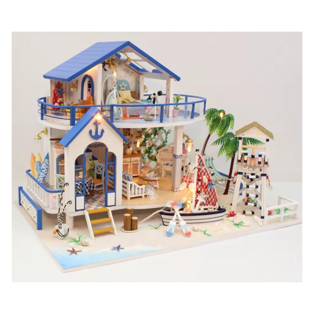 Juguete Casa De Playa De Mu&ntilde;ecas Rompecabezas 3d Infantil image number 1.0