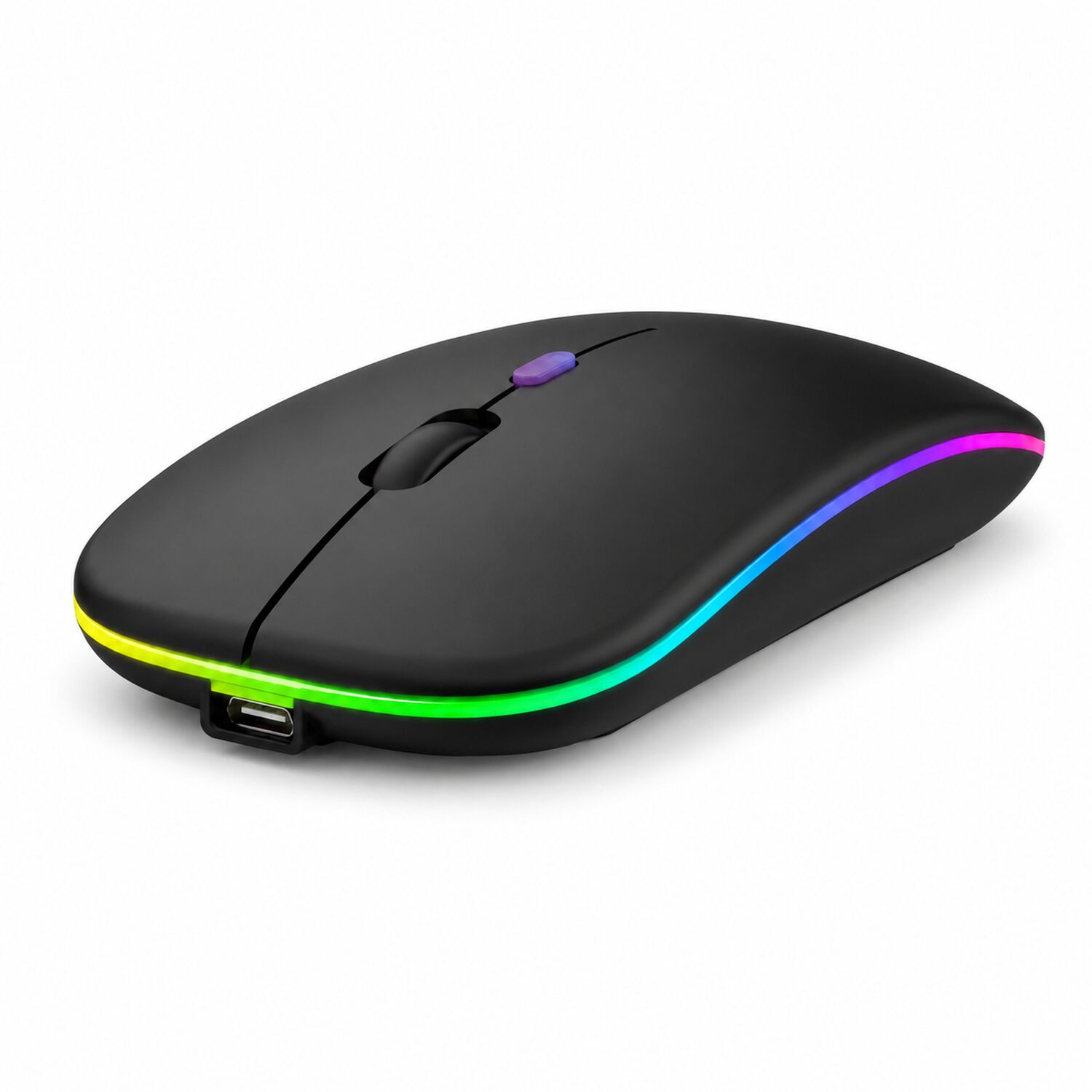 Mouse Inal&aacute;mbrico Dual Bluetooth + Usb 2g Recargable Rgb Bk image number 8.0
