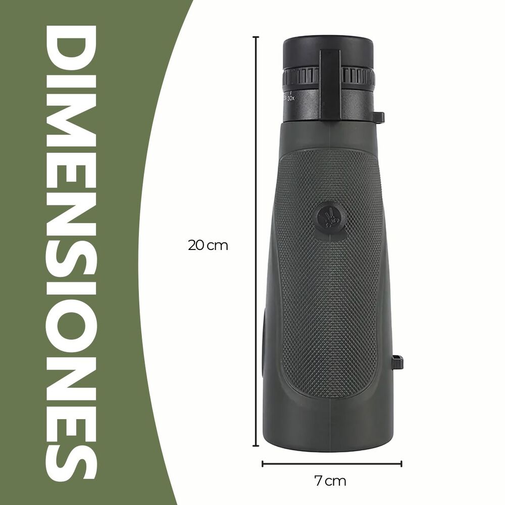 Telescopio Monocular Hd 50x Bak4 Impermeable Trípode image number 7.0