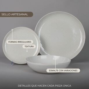 Vajilla Cer&aacute;mica Split 18 Piezas Para 6 Personas