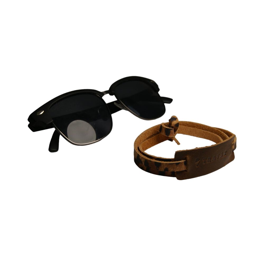 Strap De Lentes De Cuero Animal Print image number 3.0
