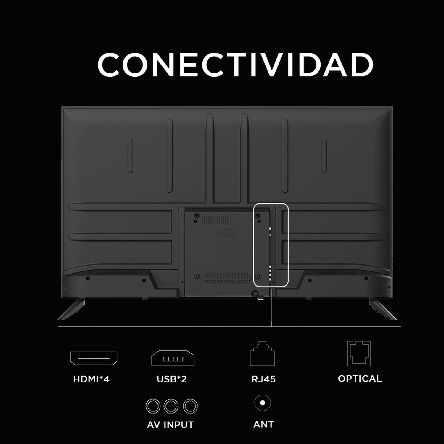 Smart Tv Caixun Led 50" Uhd 4k Roku Tv C50v1ur image number 2.0