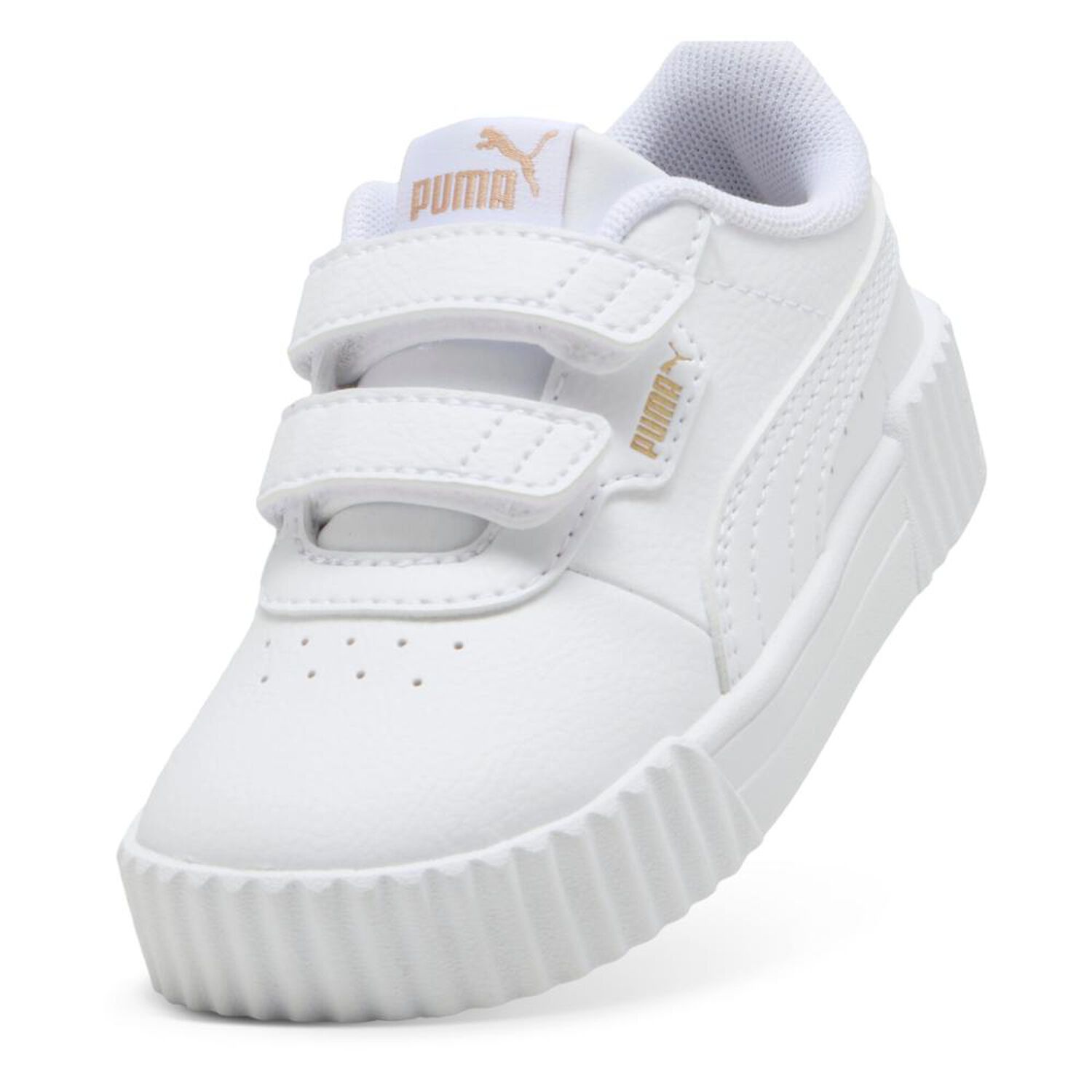 Zapatilla Infantil Ni&ntilde;a Puma Carina 3.0 V Inf Blanco image number 2.0