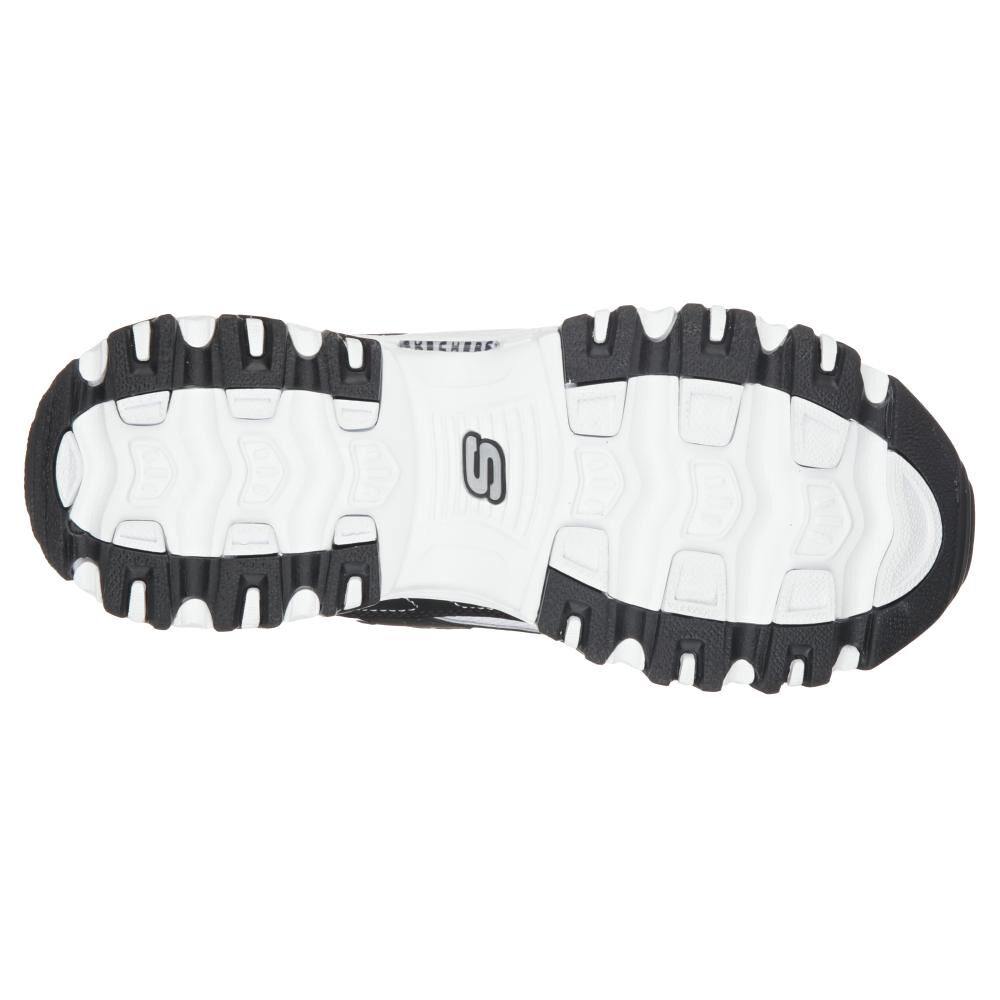 Zapatilla Urbana Mujer Skechers D'lites Negro/blanco image number 3.0