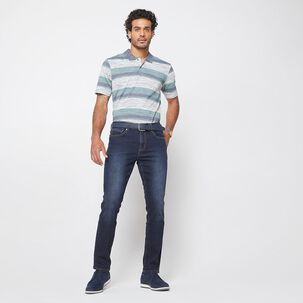 Jeans Regular Tiro Medio Slim Hombre Peroe