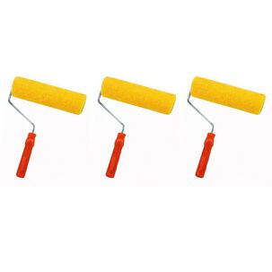 Set 3 Rodillos Esponja 9 Pulgadas Mango Plastico Pintar