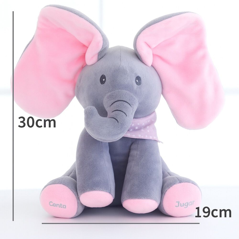 Peluche Interactivo Animado Musica + Juego Elefante Bebe image number 14.0