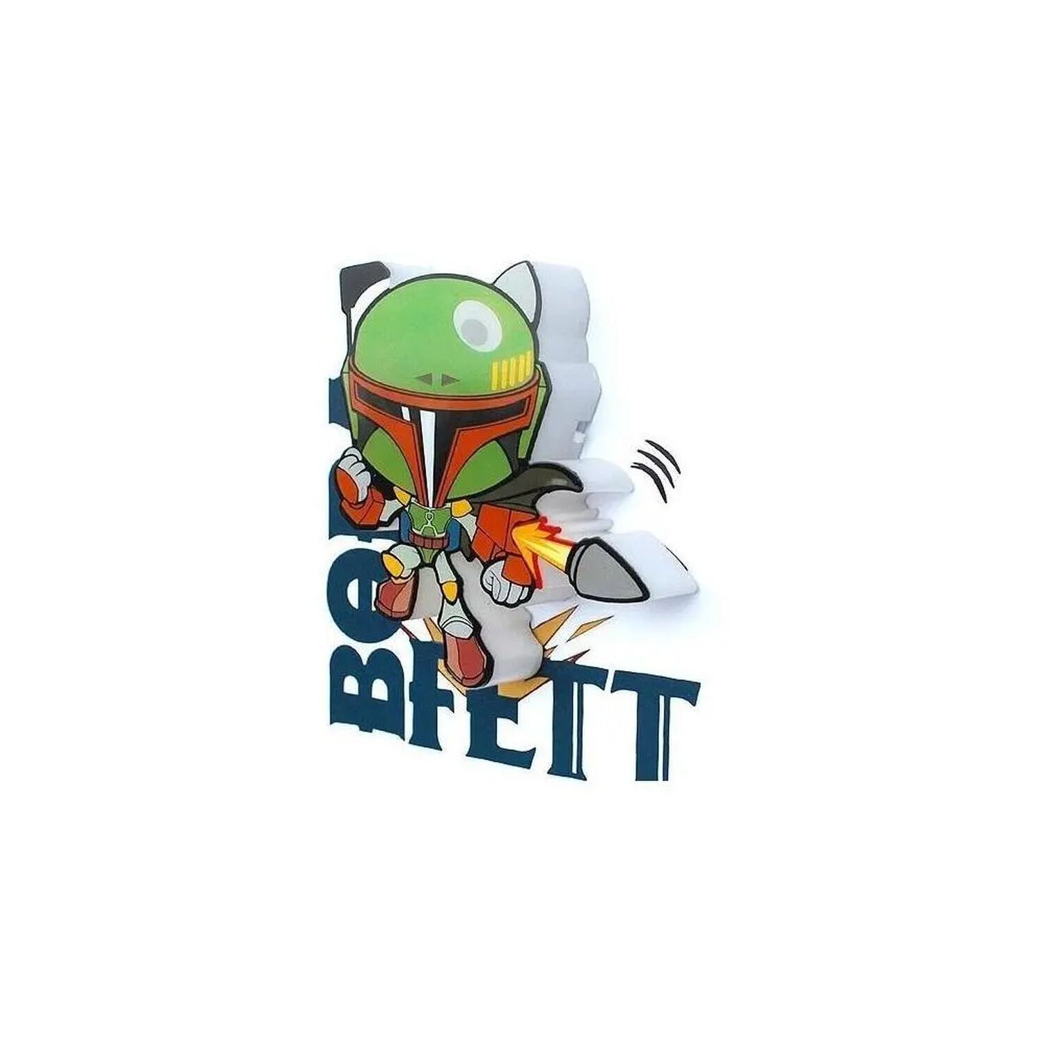 Lampara De Pared 3d Mini Deco Boba Fett - Star Wars image number 2.0