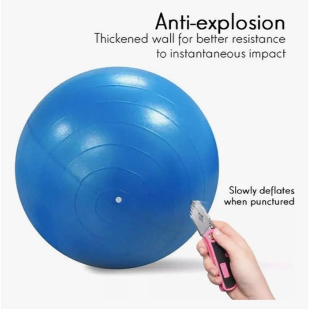 Bal&oacute;n Ovalado Pilates Yoga Azul image number 4.0