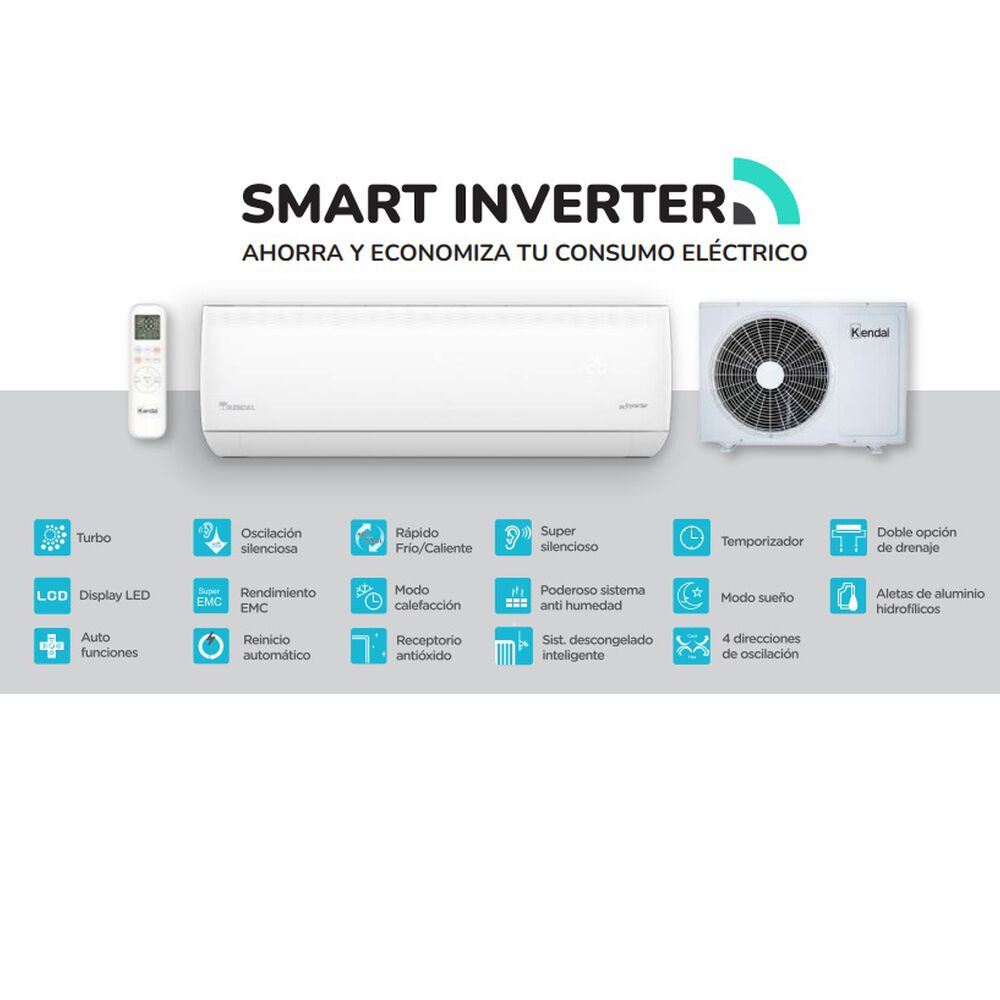 Aire Acondicionado Split Frio-calor Inverter 18000 Btu Wifi Kendal image number 4.0
