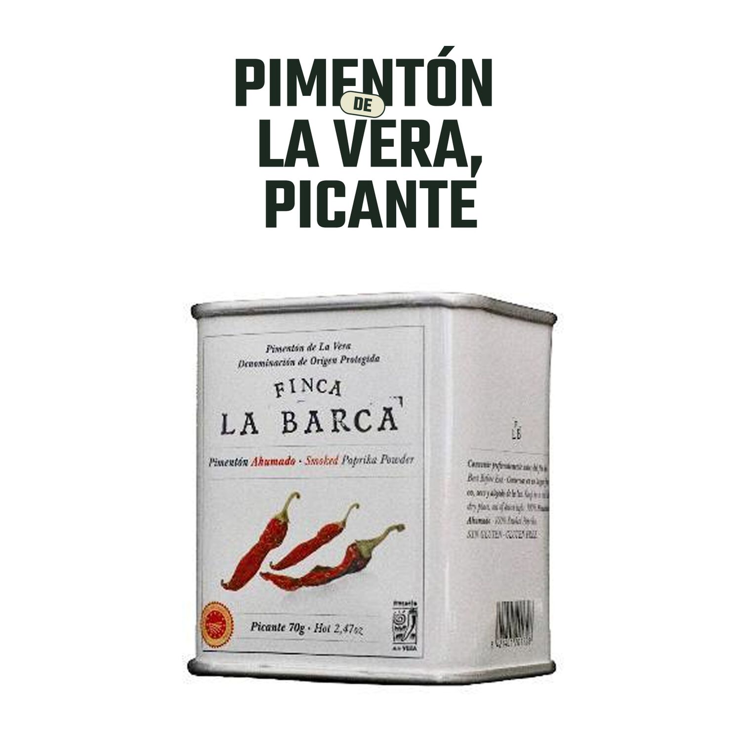 Pr Finca La Barca Piment&oacute;n Ahumado Picante Lata 1 X 70 Gr image number 2.0