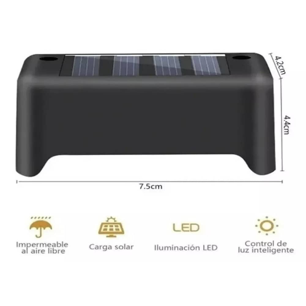 Lampara Solar Led - Luz C&aacute;lida (promocion 4 Unidades) image number 1.0