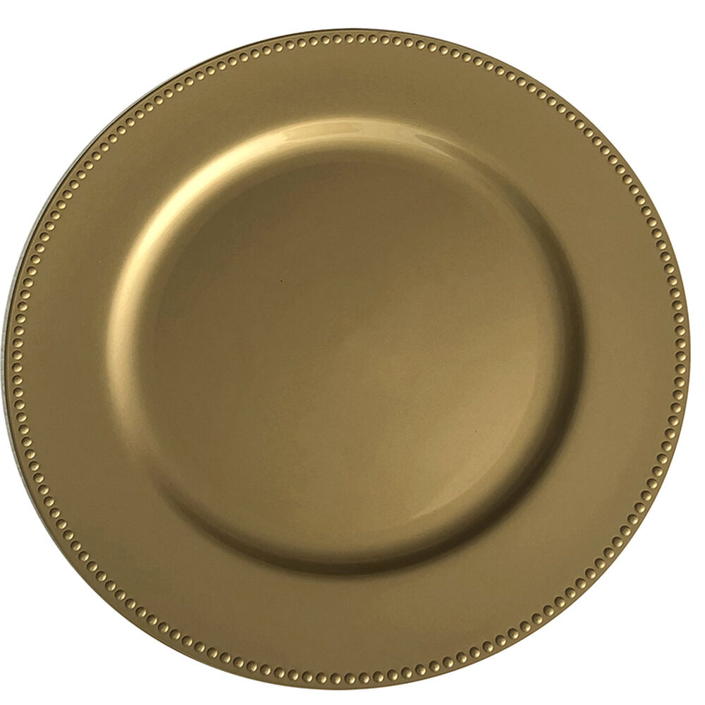 Plato De Navidad Casaideal Circular Dorado image number 0.0