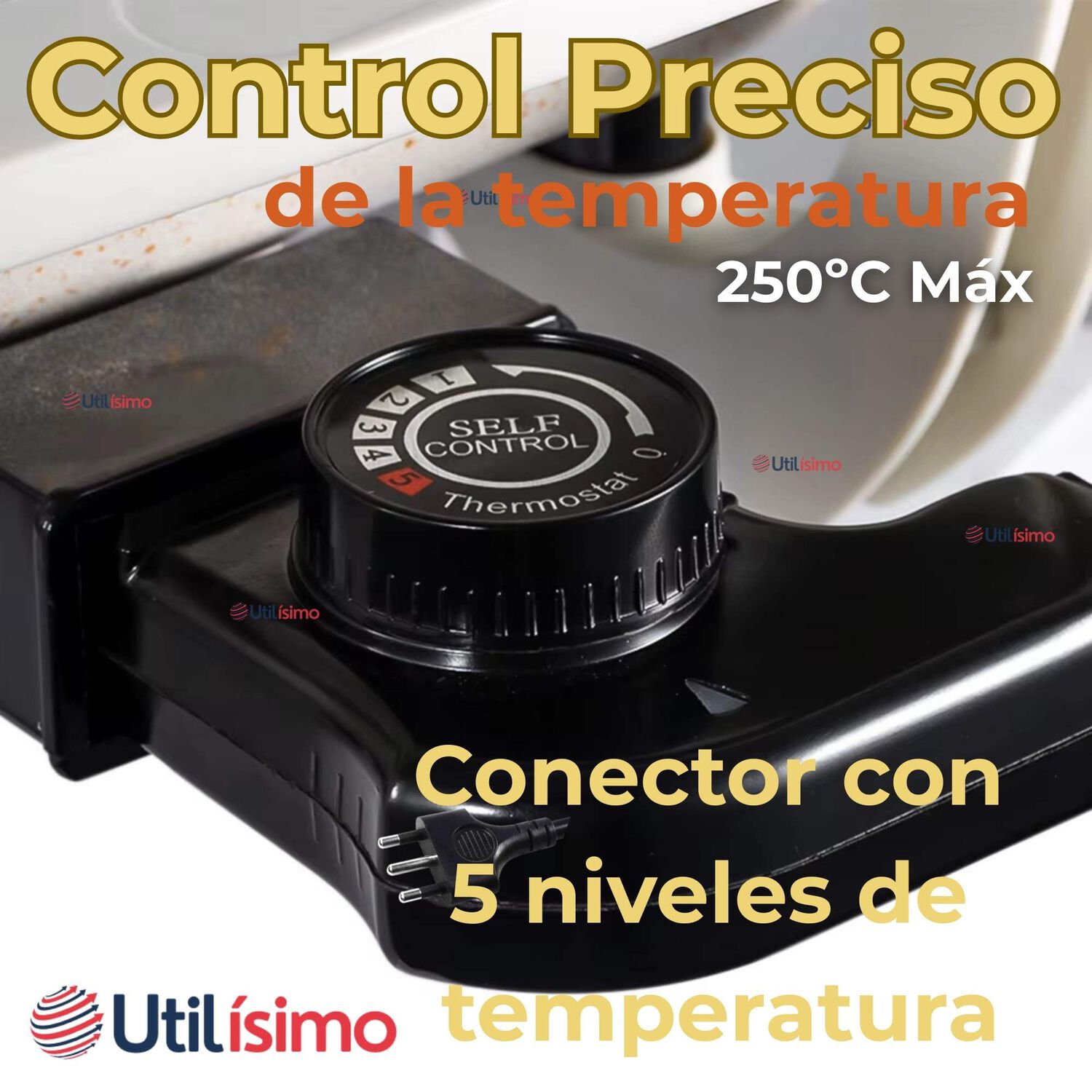 Sart&eacute;n El&eacute;ctrico Antiadherente Multifuncional 5 Litros 1200w De Potencia image number 6.0