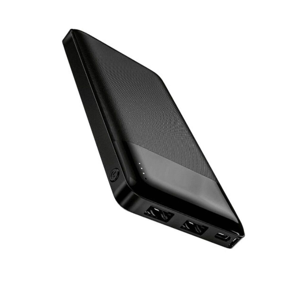 Power Bank Portatil 10000 Mah Negro Hoco 2 Usb + Usb-c image number 1.0