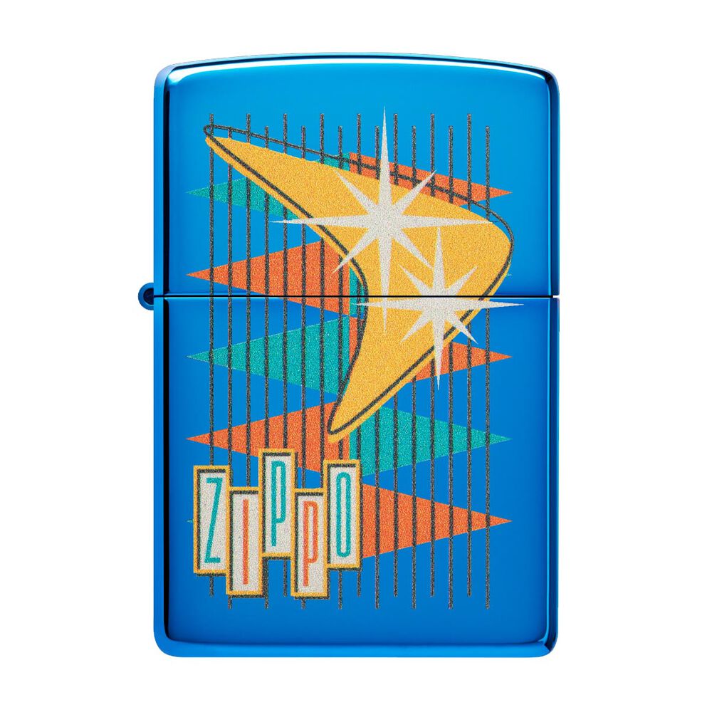 Encendedor Zippo Retro Design Azul Zp49768 image number 0.0