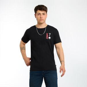 Polera Estampada Manga Corta Cuello Redondo Hombre Skuad