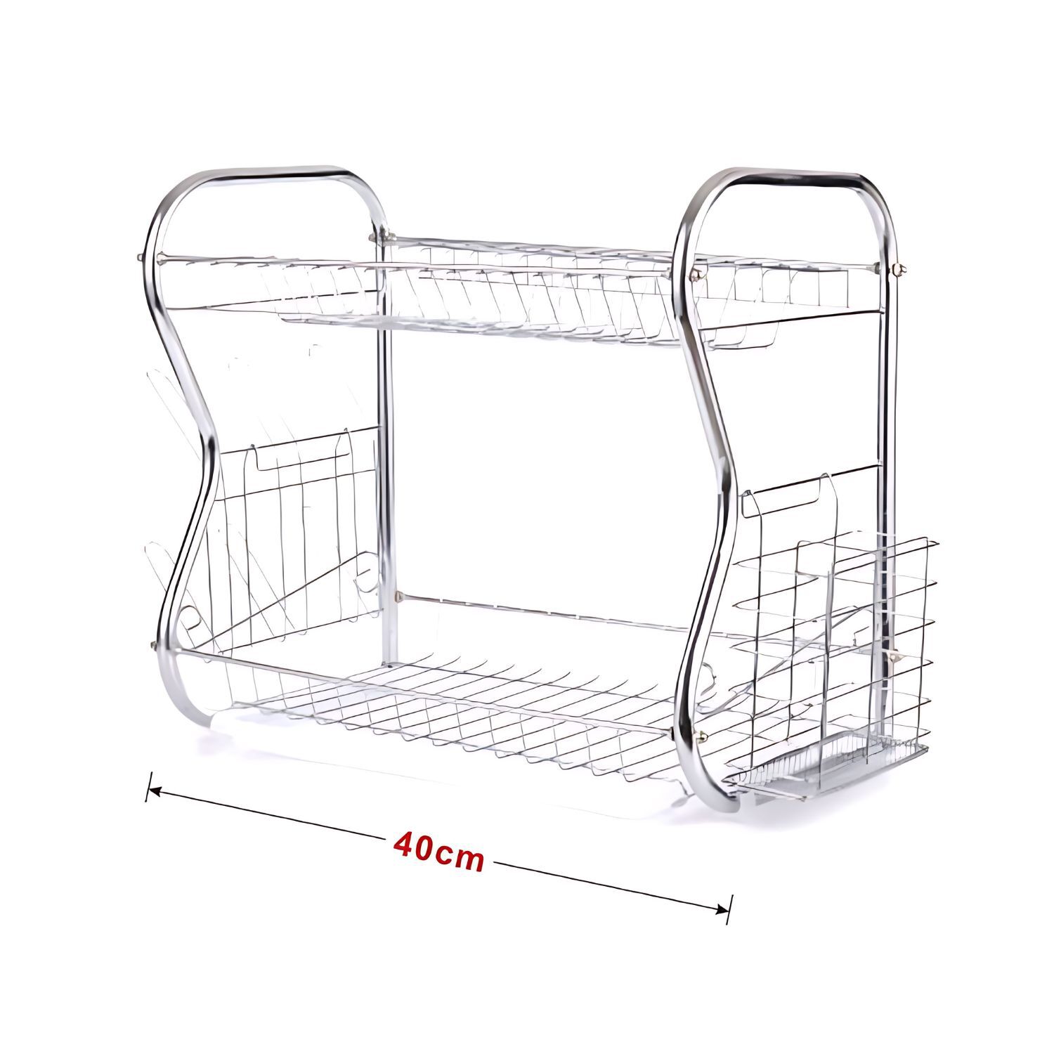 Secador Escurridor De Platos Loza Vajilla 2 Niveles Cocina image number 2.0