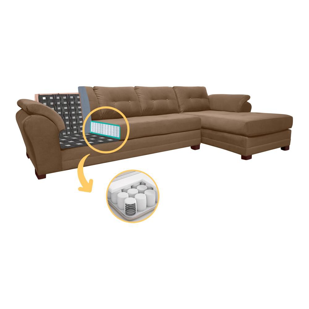 Sof&aacute; Seccional Derecho Living Factory Boston / 5 Cuerpos image number 2.0