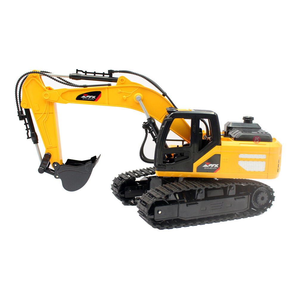Retroexcavadora Juguete Rc Luz Y Sonido Escala 1:18 - Ps image number 1.0