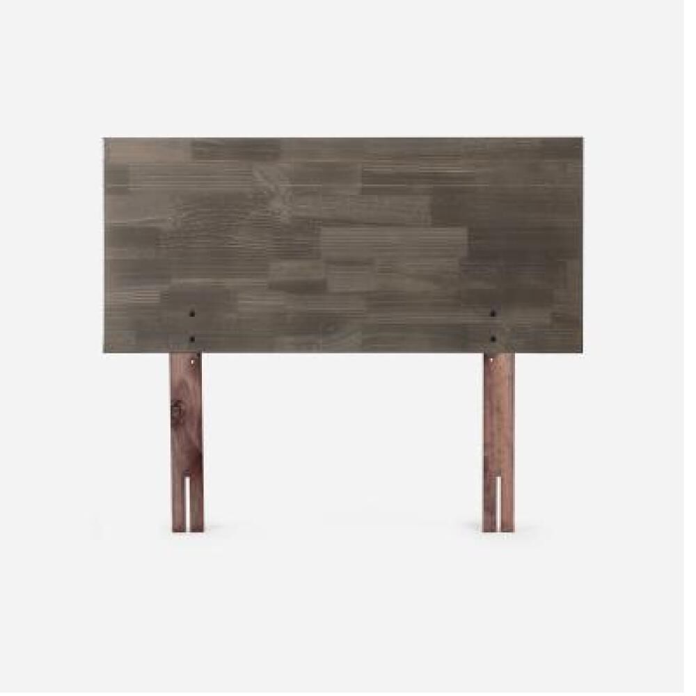 Cama Europea Rosen Wave / 1.5 Plazas / Base Normal + Respaldo Tabor Grafito image number 14.0