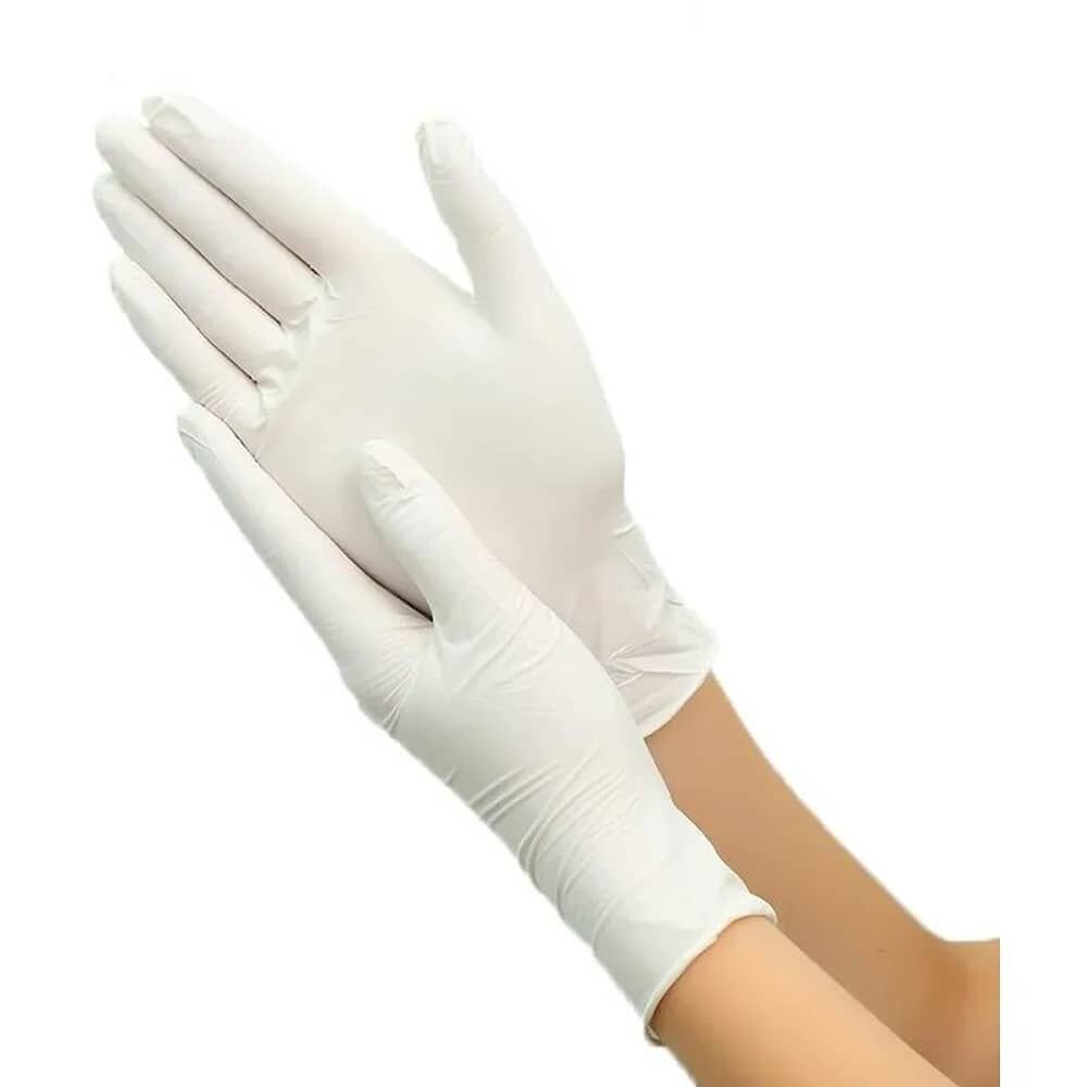 Guantes Latex M&eacute;dico Blanco X100 Talla L image number 0.0