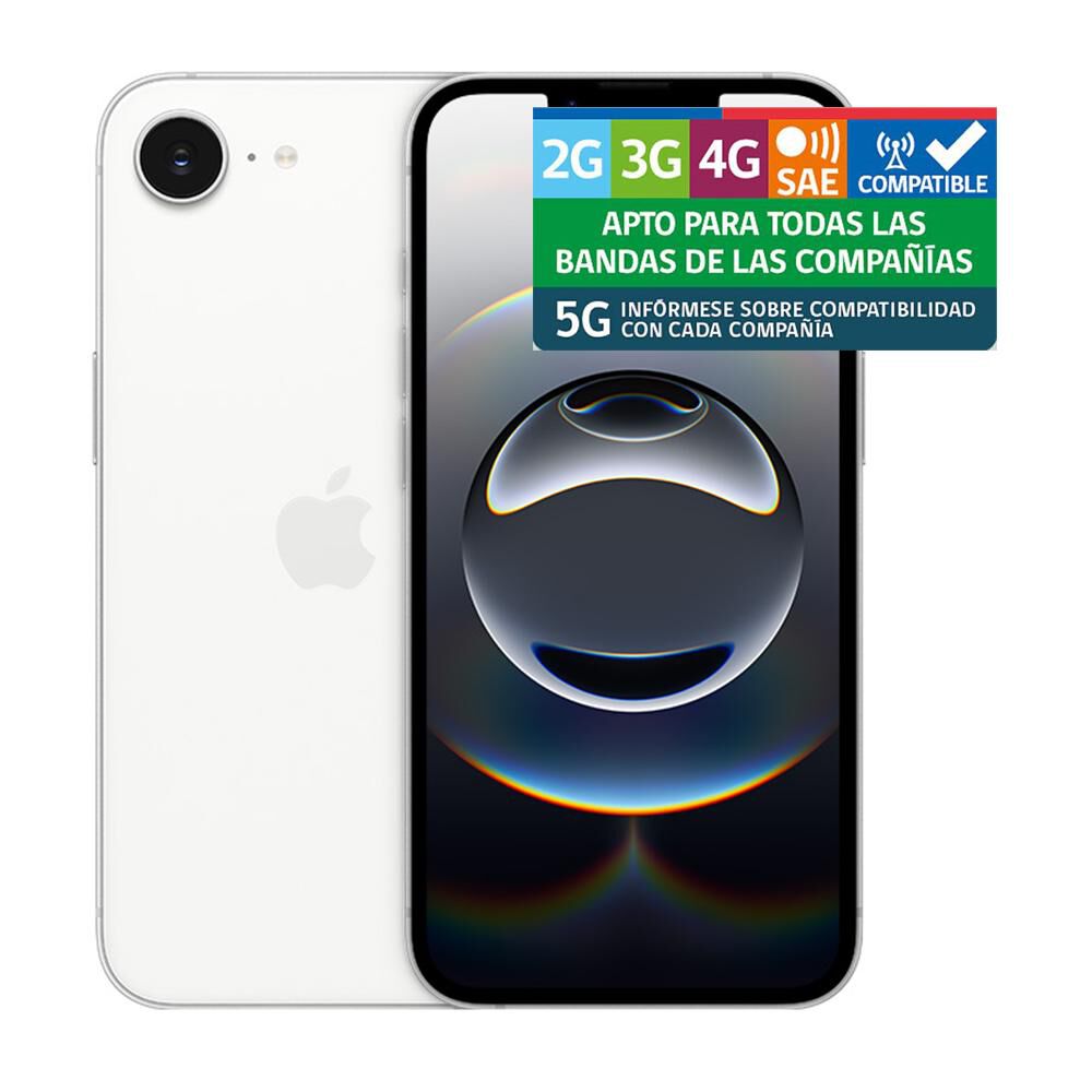 iPhone 16e Apple / 5G / 128 GB / Blanco / Liberado