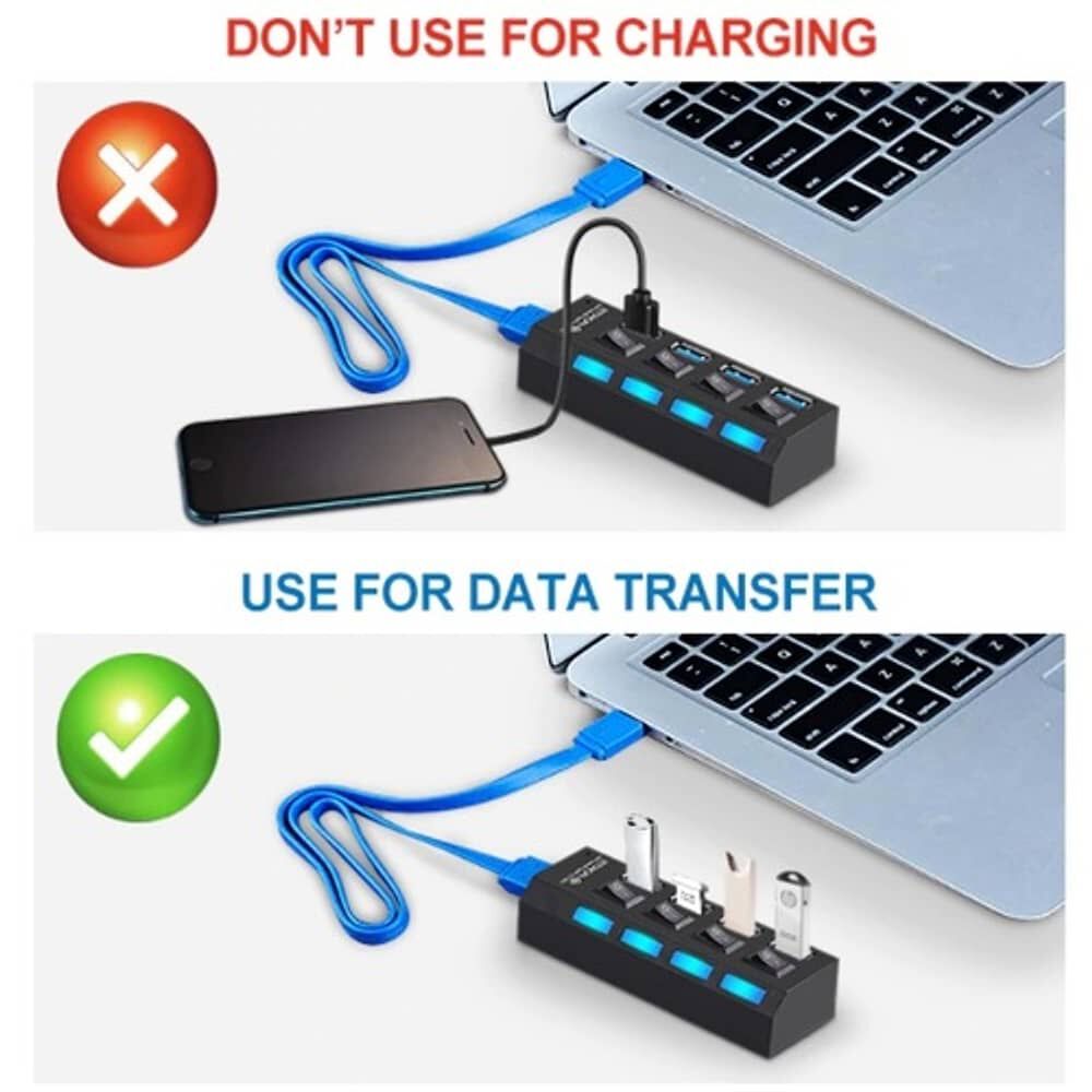 Multipuerto Hub 4 Usb Extension 4 Puertos Extensor image number 4.0