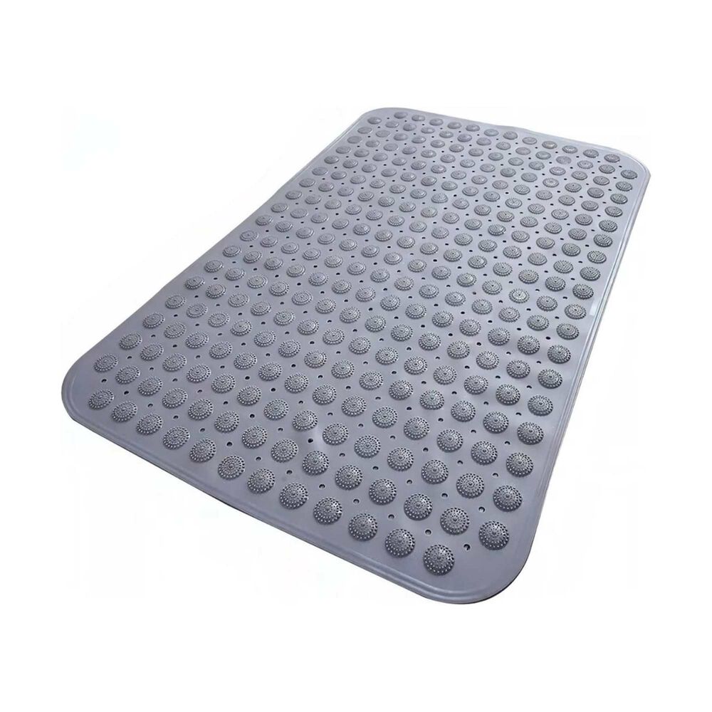 Tapete Alfombra Goma Antideslizante Piso Ducha Baño Gris image number 0.0