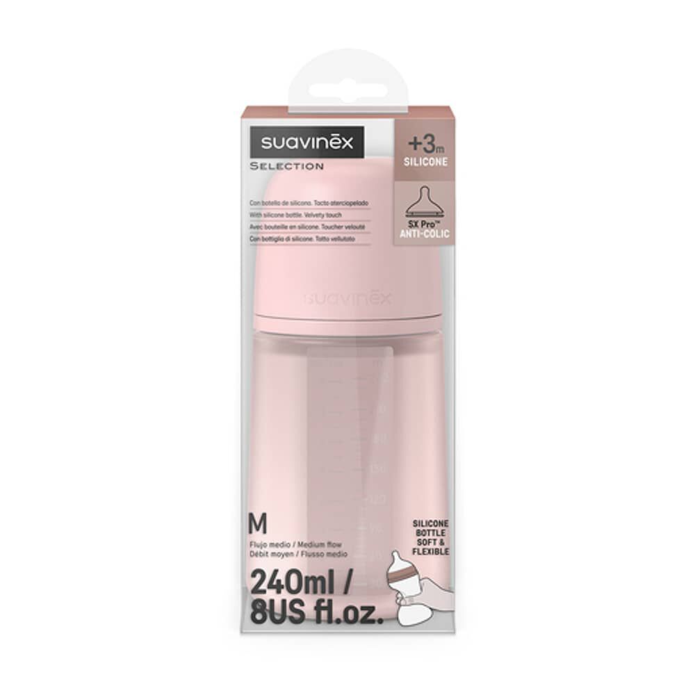 Mamadera 240ml Fisiol&oacute;gica Silicona Sx Pro Soft Fm Rosa image number 2.0